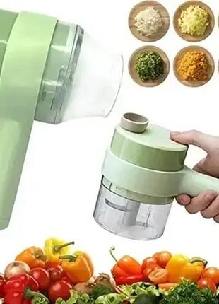 Багатофункційний ручний електричний подрібнювач для овочів 4 в 1 food chopper catling