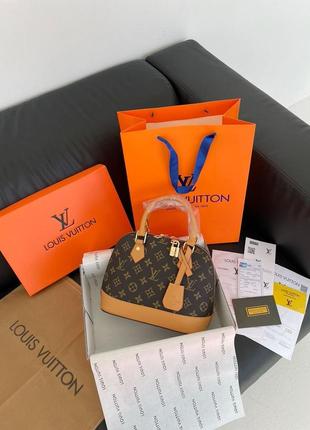 Сумка жіноча в стилі louis vuitton alma brown2 фото