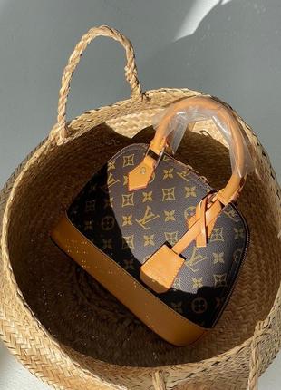 Сумка жіноча в стилі louis vuitton alma brown7 фото