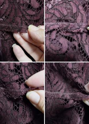 Плаття з натурального гіпюру в кольорі бордо marc cain5 фото