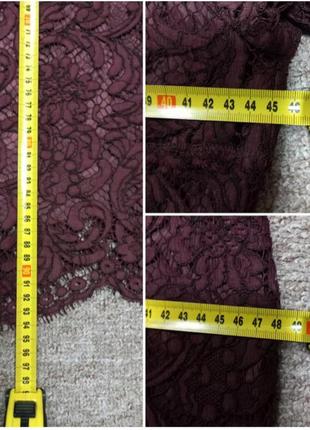 Плаття з натурального гіпюру в кольорі бордо marc cain8 фото