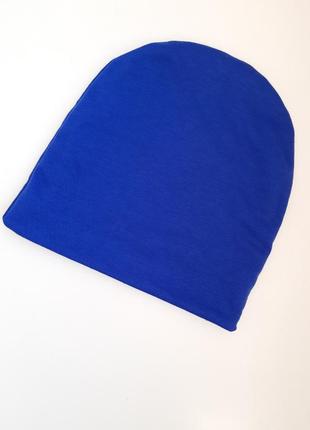Шапка деми цвет индиго