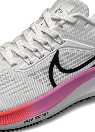 Кроссовки женские стильные nike air zoom white rainbow белые легкие спортивные кроссовки для бега летние2 фото