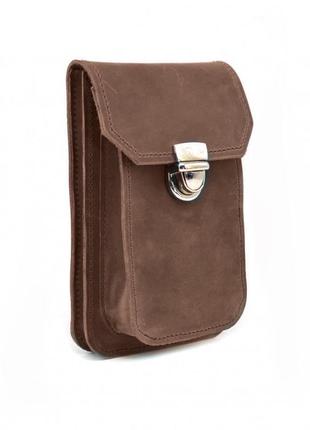 Кожаная сумка чехол на пояс коричневая tarwa rc-2091-3md1 фото