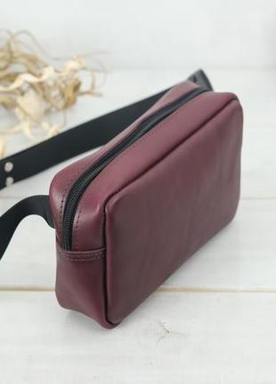 Женская кожаная сумка "модель №58" кожа итальянский краст, цвет бордо2 фото