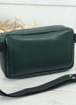 Жіноча шкіряна сумка "модель №58" шкіра італійський краст, колір  зелений4 фото