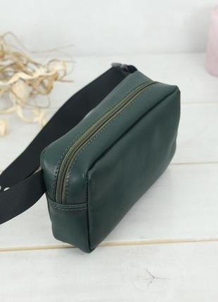 Женская кожаная сумка "модель №58" кожа итальянский краст, цвет зеленый2 фото
