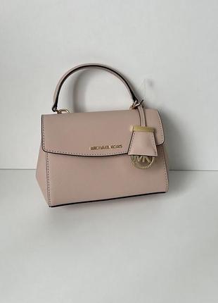 Рожева маленька сумка ava extra small soft pink michael kors2 фото