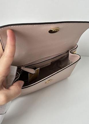 Рожева маленька сумка ava extra small soft pink michael kors7 фото