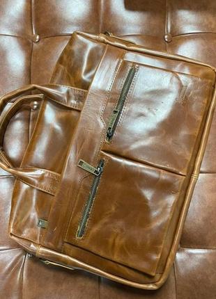 Tarwa 7122 сумка для ноутбука 14" в винтажной коже3 фото