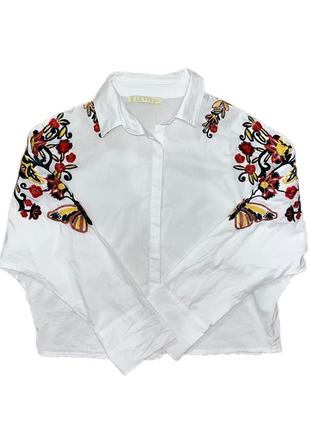 Рубашка женская / белая рубашка / рубашка с вышивкой / вышиванка1 фото