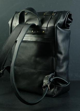 Рюкзак hankle h7 итальянский краст, цвет черный4 фото