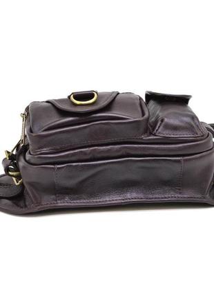 Кожаная мужская напоясная сумка gc-1560-4lx бренд tarwa4 фото