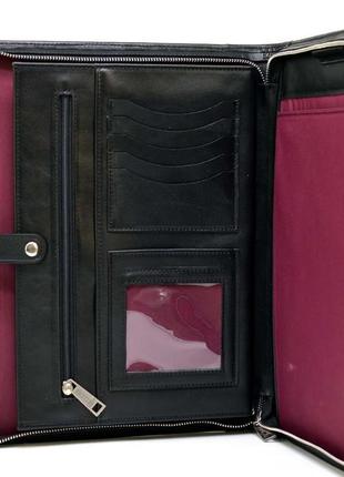 Шкіряна папка на блискавці для документів а4+ tarwa ga-1296-4lx