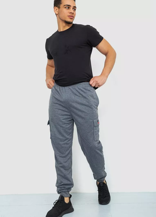 Спорт мужские брюки, цвет серый, 244r41206