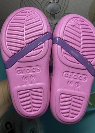 C9 босоніжки crocs. оригінал.5 фото