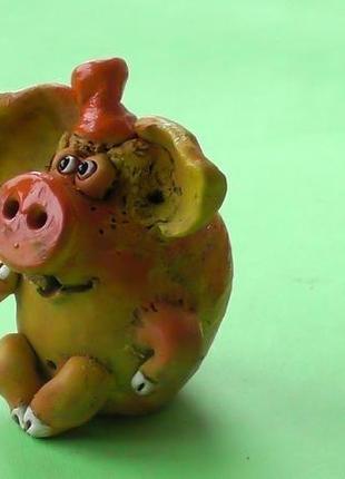 Свиня керамічна яскрава