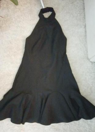 Утонченное сексуальное моделирующее приталенное платье, американская пройма, волан4 фото