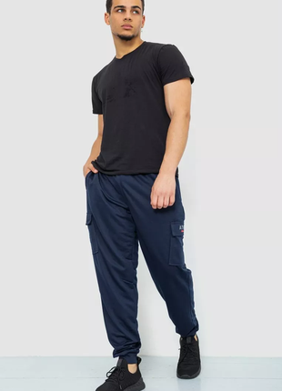 Спорт мужские брюки, цвет темно-синий, 244r41206