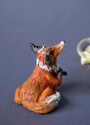 Фігурка лисиця сувенір лис fox figurine3 фото