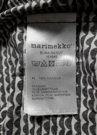 Хлопковая блуза рубашка сорочка туника топ с длинными рукавами marimekko6 фото