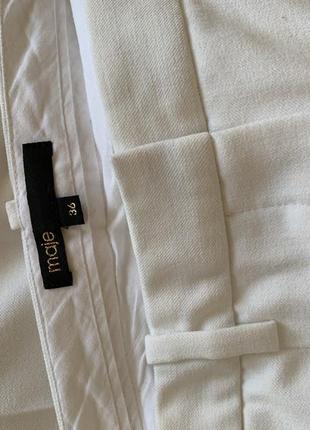 Белые брюки с лампасами брендовые maje размер s/m7 фото