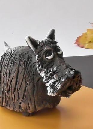 Фигурка в виде собаки терьер подарок любителю собак