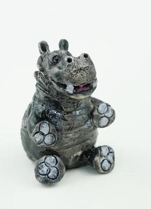 Статуэтка бегемотик hippo figurines ручной работы