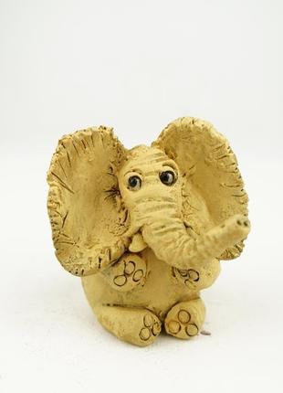 Фигурка слоника керамічна фігурка слона elephant figurine2 фото