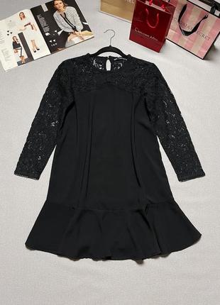 Черное мини платье zara