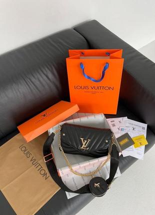 Сумка женская в стиле louis vuitton wave black9 фото