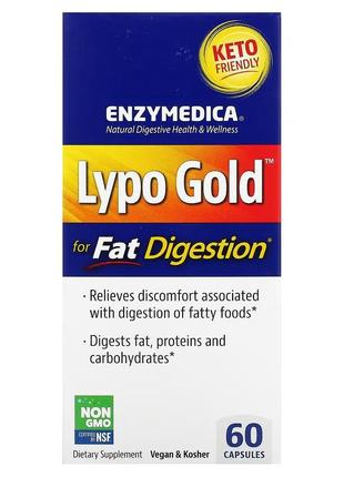 Enzymedica lypo gold for fat digestion 60 капсул1 фото