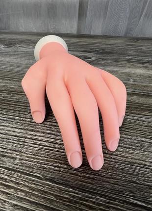 Манекен гумова гнучка рука тренувальна для манікюру або торгівлі прикрас3 фото