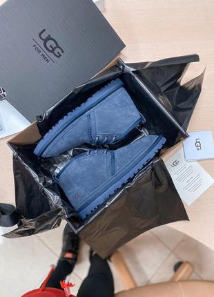 Мужские синие угги ugg neumel blue8 фото