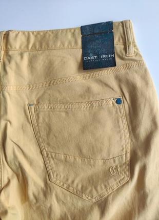 Штани джинсового пошиття cast iron 34 жовтий охра6 фото