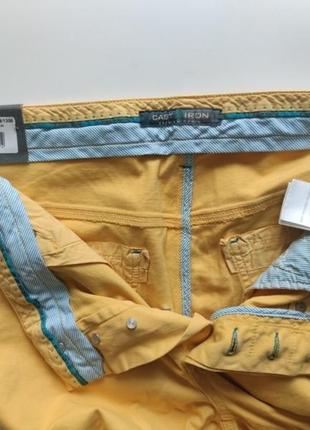 Штани джинсового пошиття cast iron 34 жовтий охра8 фото