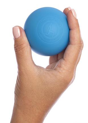 Масажний м&#039;ячик easyfit каучук 6.5 см синій2 фото