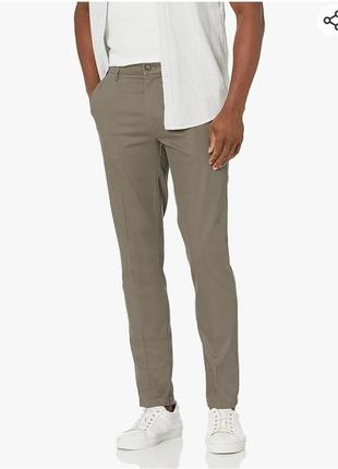 Goodthreads - w29/l33 - бежевые khaki - skinny fit - брюки мужские штанины