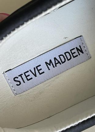 Кожаные мокасины слипоны бренд steve madden7 фото