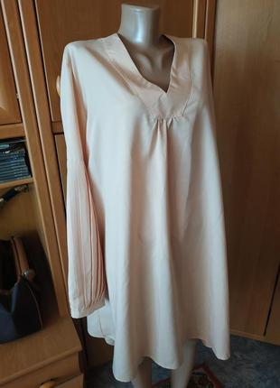 Интересное платье с плисерованным рукавом р. 4хl vonda1 фото