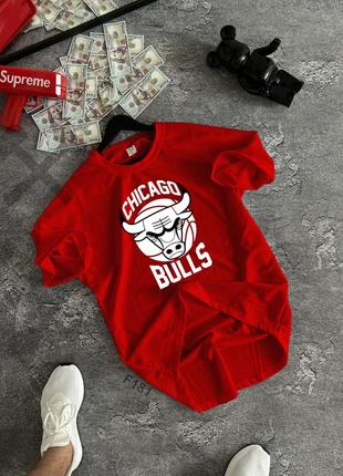 Футболка оверсайз преміум якості chicago bulls