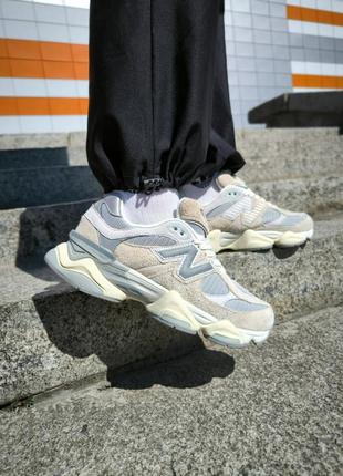 New balance 9060 sea salt mindful grey1 фото