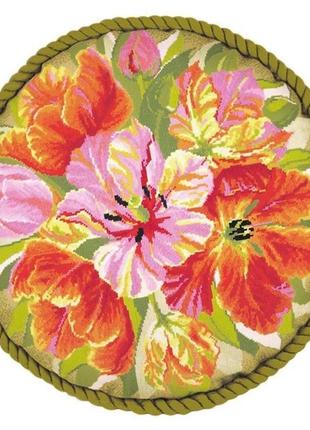 Набор для вышивки подушка тюльпаны1 фото