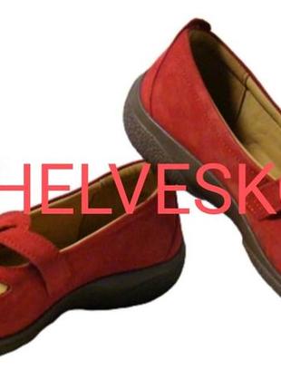 Анатомічні швейцарські шкіряні мокасини туфлі helvesko р. 39, устілка 25,5-26 см ***