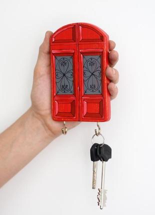 Ключницы - вешалки из дуба с ручной росписью.декор в дом6 фото