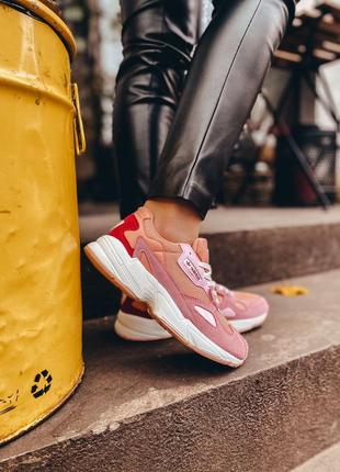 Женские кроссовки adidas falcon pink8 фото