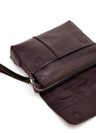 Чоловічий шкіряний клатч сумка з петлею коричнева tarwa gc-0060-4lx5 фото