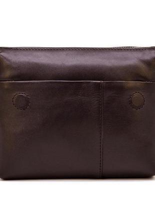 Чоловічий шкіряний клатч сумка з петлею коричнева tarwa gc-0060-4lx4 фото