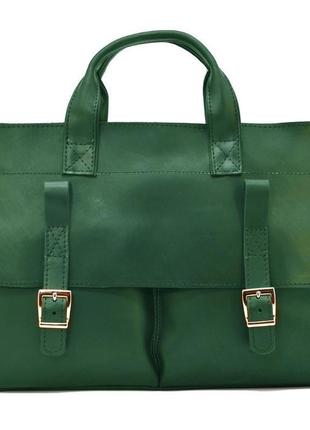 Мужская сумка для ноутубка и документов зеленая tarwa re-7107-3md