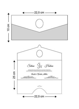 Запрошення на весілля sedef cards, арт. 56622 фото